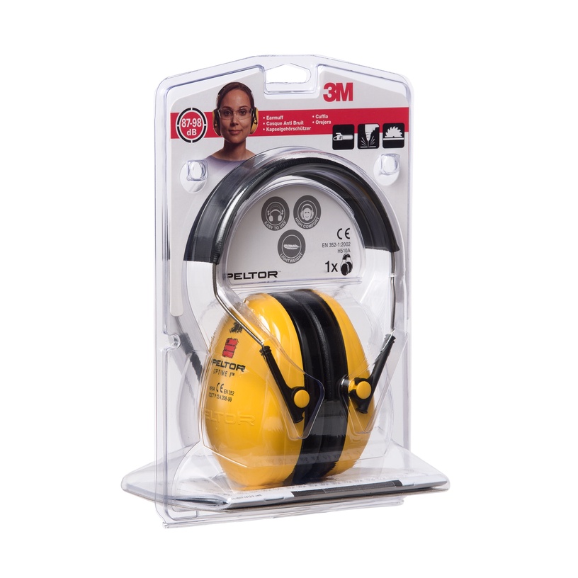 Drošības austiņas 3M H510A, dzeltena