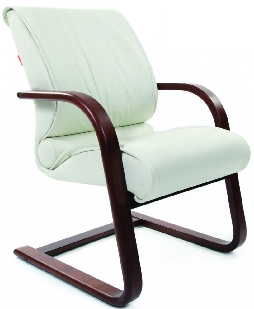 Стул для посетителей Chairman 445 WD, белый, 60 см x 64 см x 98 см
