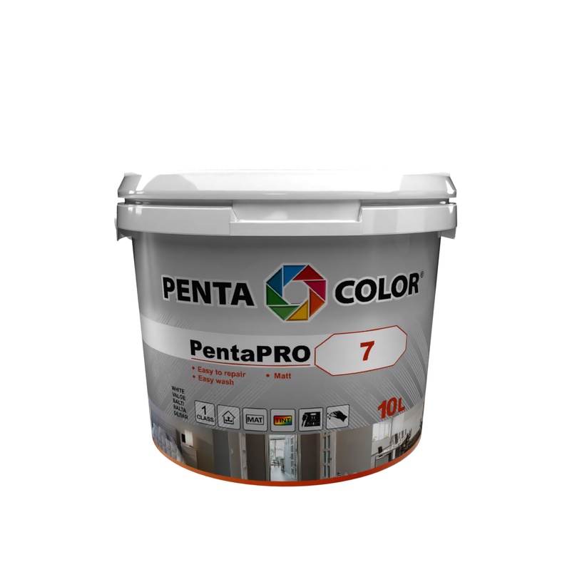 Краска Pentacolor PentaPro Wall 7, белый, 10 л