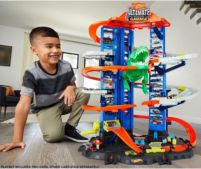 Transporta rotaļlietu komplekts Mattel Hot Wheels City Ultimate Garage GJL14, daudzkrāsaina