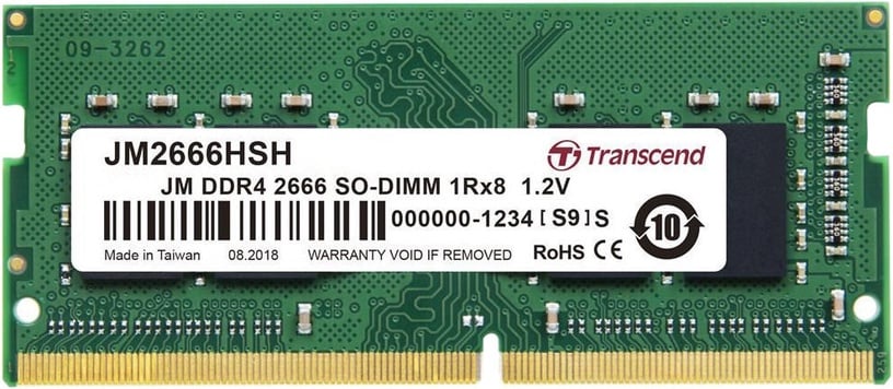 Operatiivmälu (RAM) Transcend JetRam JM2666HSB-8G, DDR4 (SO-DIMM), 8 GB, 2666 MHz