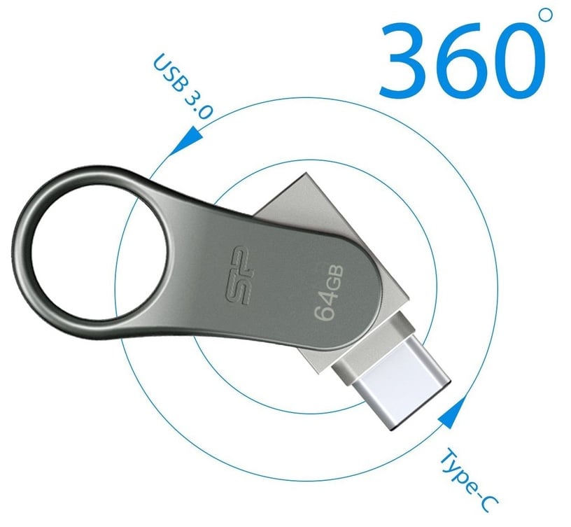 USB-накопитель Silicon Power Mobile C80, 64 GB