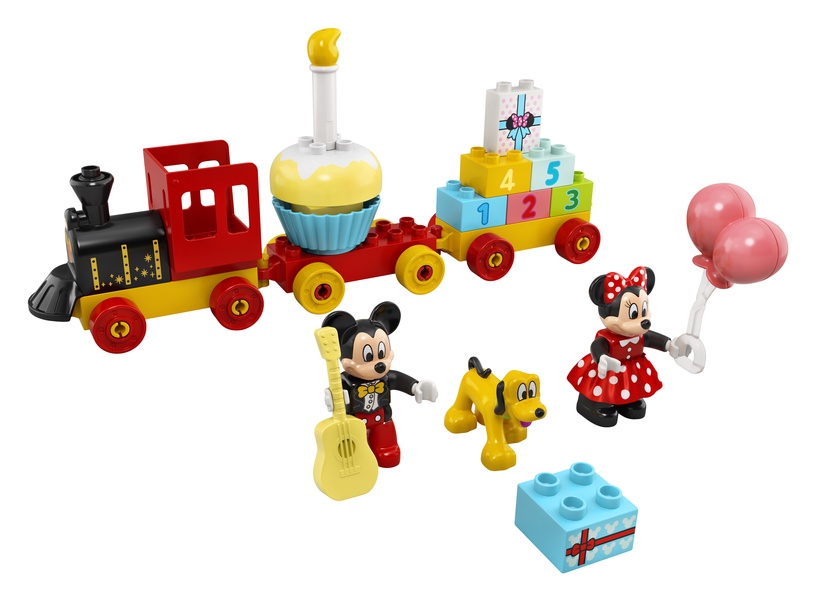 Konstruktors LEGO DUPLO® | Disney Mickey and Friends Mikipeles un Minnijas dzimšanas dienas vilciens 10941, 22 gab.