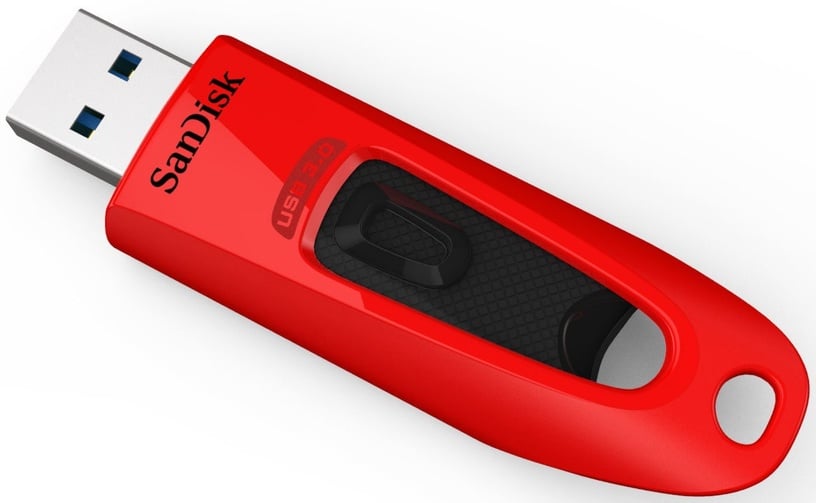 USB zibatmiņa SanDisk Ultra, sarkana, 64 GB