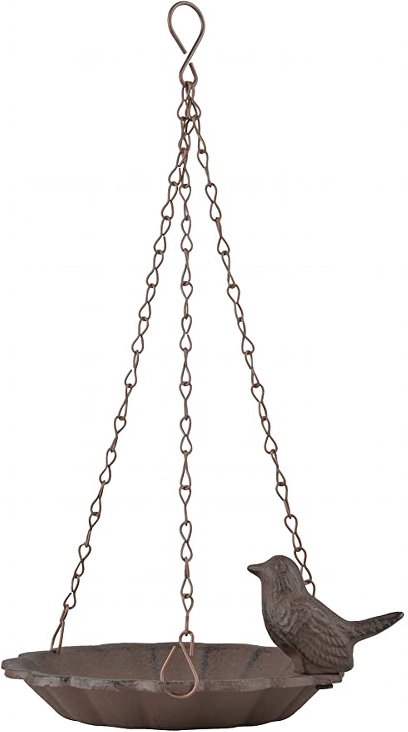 Lindude joogikoht Esschert Design FB378, 16 cm x 16 cm x 7.6 cm, pruun