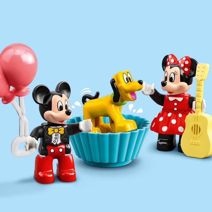 Konstruktors LEGO DUPLO® | Disney Mickey and Friends Mikipeles un Minnijas dzimšanas dienas vilciens 10941, 22 gab.