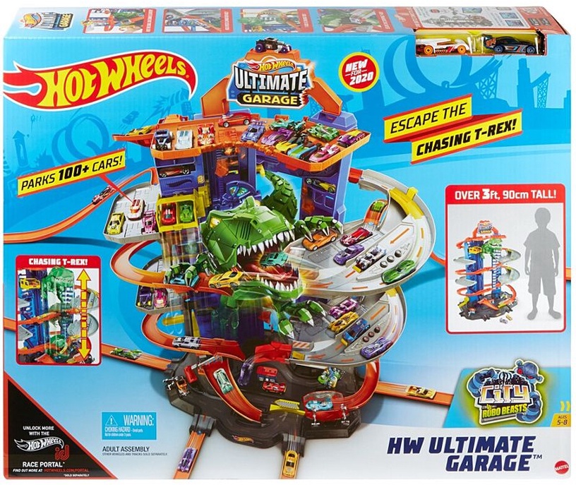 Transporta rotaļlietu komplekts Mattel Hot Wheels City Ultimate Garage GJL14, daudzkrāsaina
