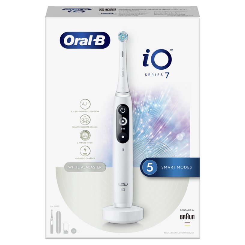 Elektriskā zobu birste Oral-B iO Series 7, balta
