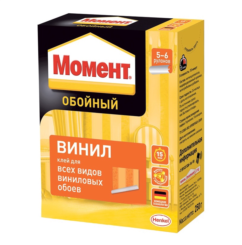 Tapešu līme Moment, 0.25 l