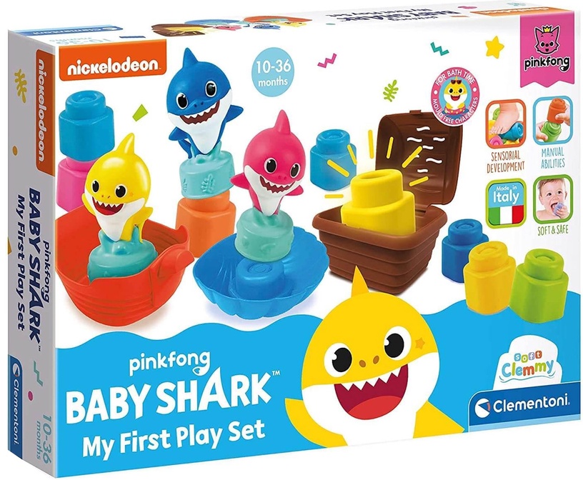 Vannimänguasi Clementoni Baby Shark My First Play Set, mitmevärviline, 14 tk