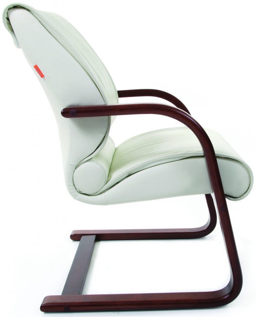 Стул для посетителей Chairman 445 WD, белый, 60 см x 64 см x 98 см