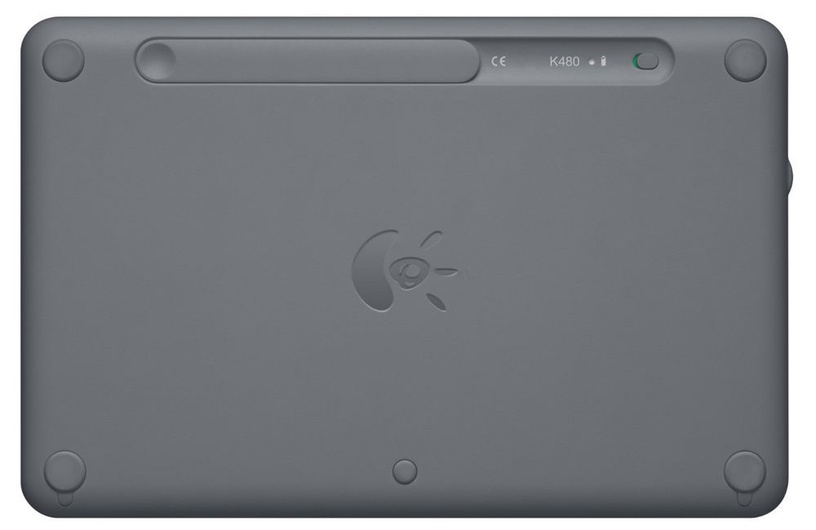 Klaviatūra Logitech K480, EN/RU, melna, bezvadu