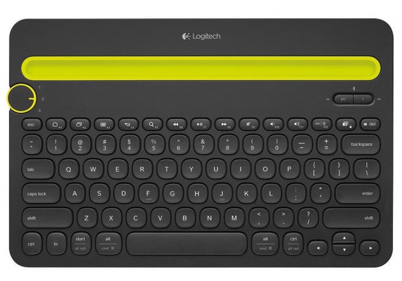 Klaviatūra Logitech K480, EN/RU, melna, bezvadu