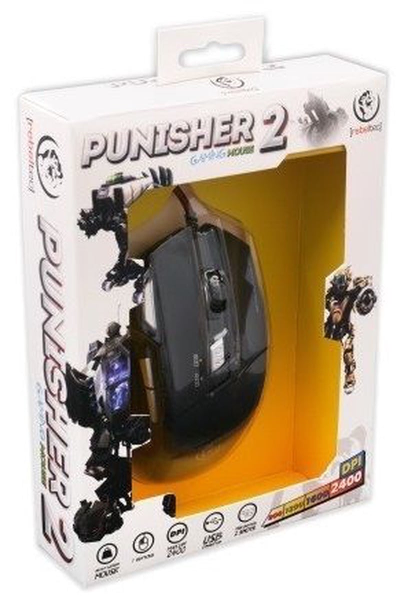 Игровая мышь Rebeltec Punisher 2, серебристый/черный