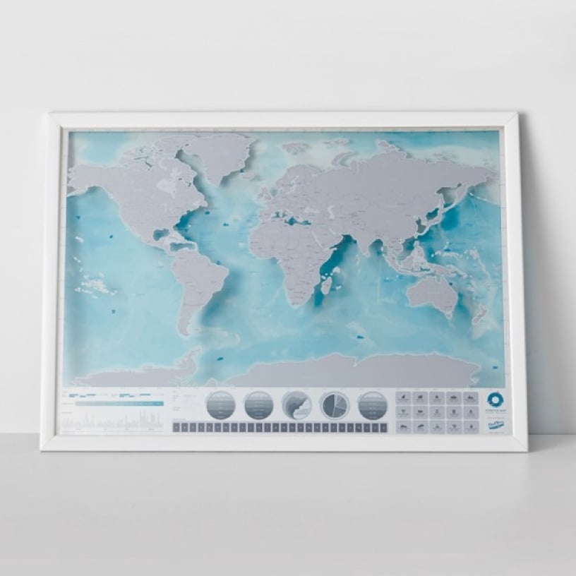 Kaart Luckies of London Ocean, 32'' x 23''