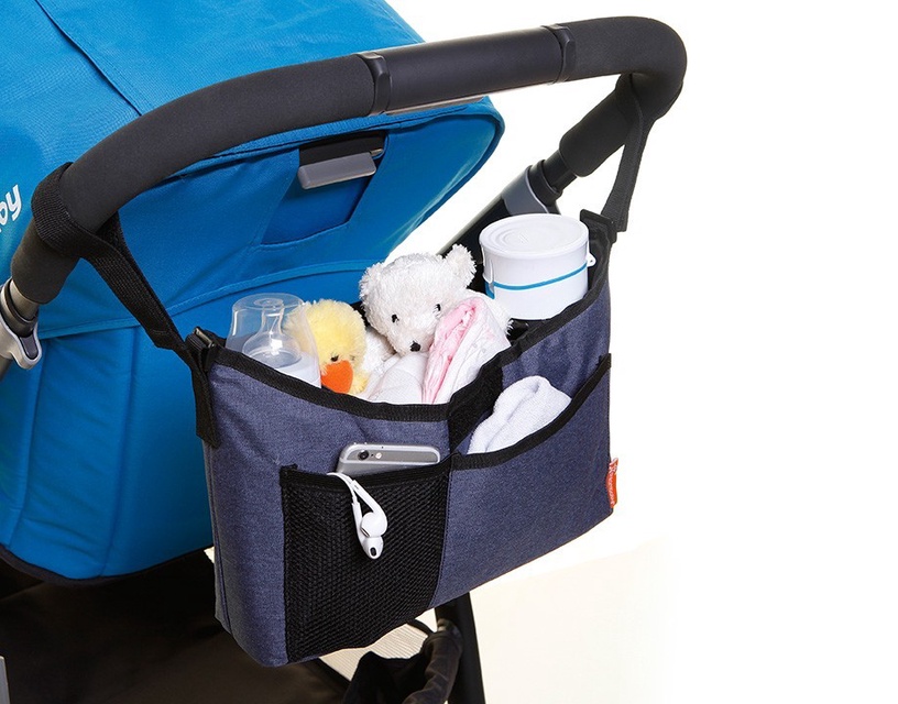 Сумка для коляски Dreambaby On The Go Bag, черный/серый