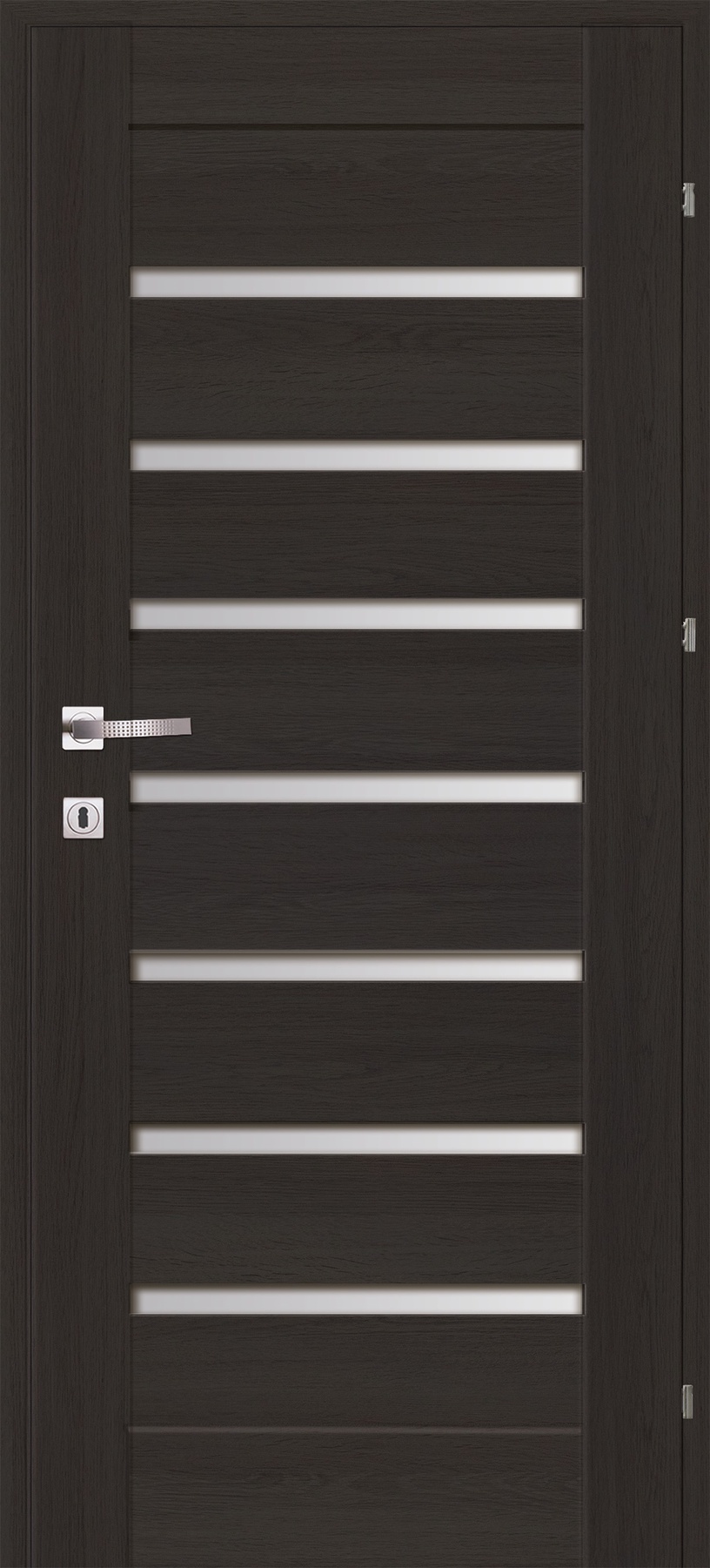 Siseukseleht Classen Grena M3, vasakpoolne, antratsiit tamm, 203.5 x 84.4 x 4 cm