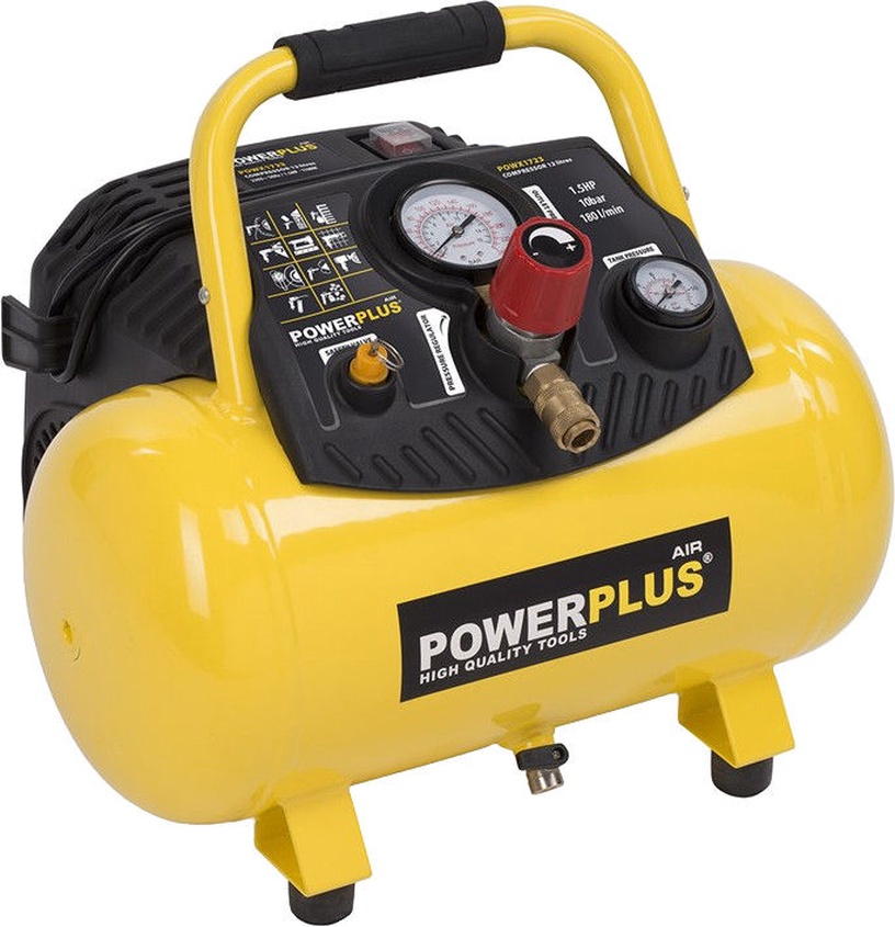 Воздушный компрессор Powerplus POWX1723, 1100 Вт