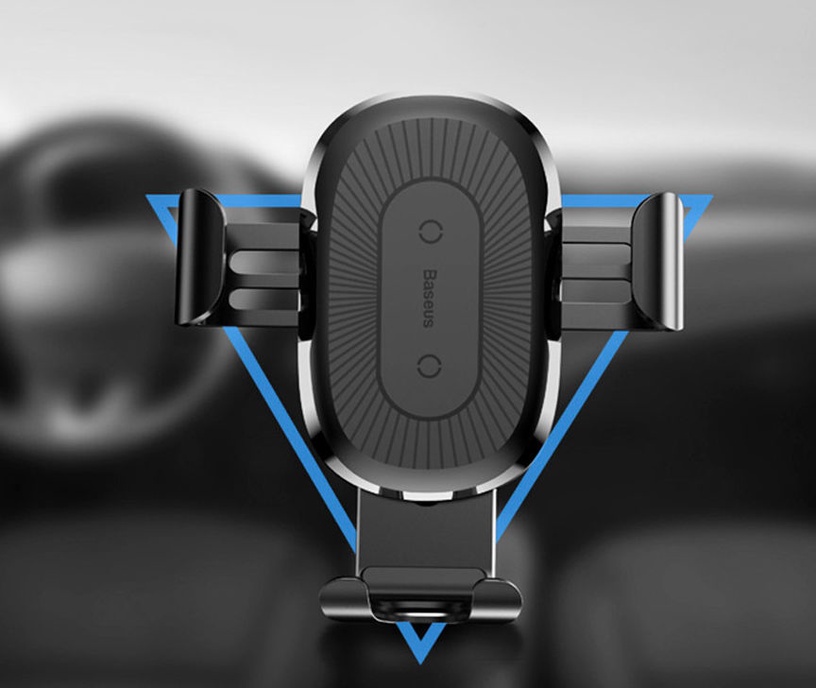 Auto telefona turētājs Baseus Gravity With Qi Charger, 4 - 6.5 "