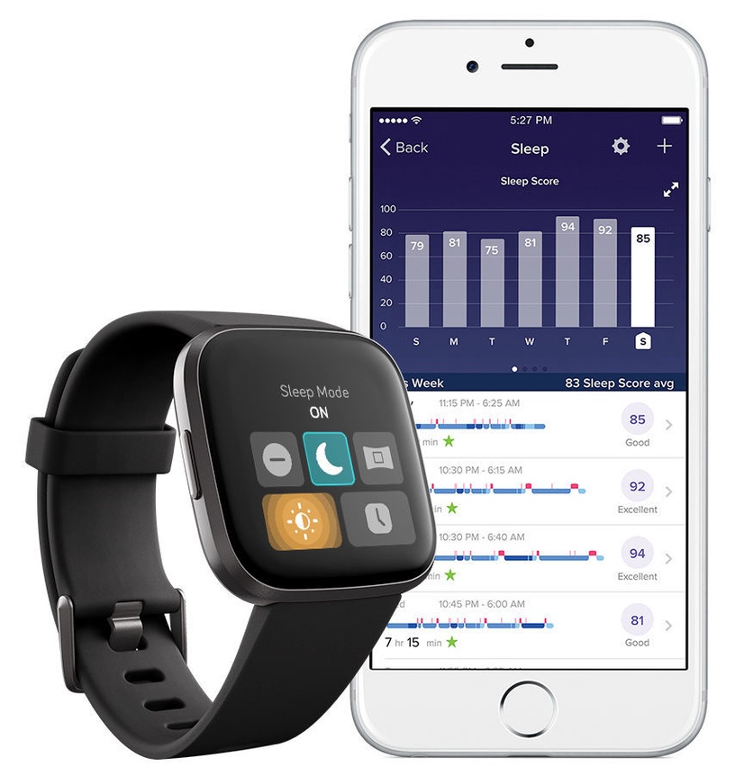 Nutikell Fitbit Versa 2, must