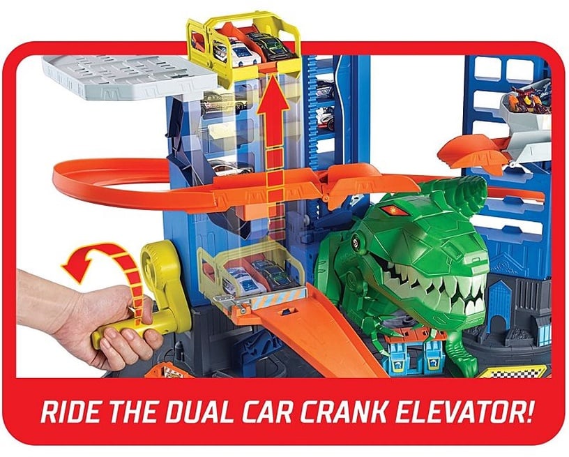 Transporta rotaļlietu komplekts Mattel Hot Wheels City Ultimate Garage GJL14, daudzkrāsaina