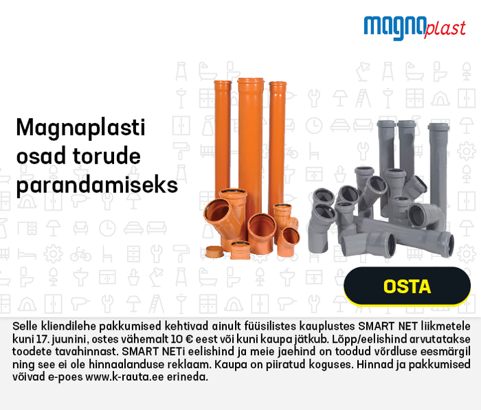 Magnaplasti osad torude parandamiseks