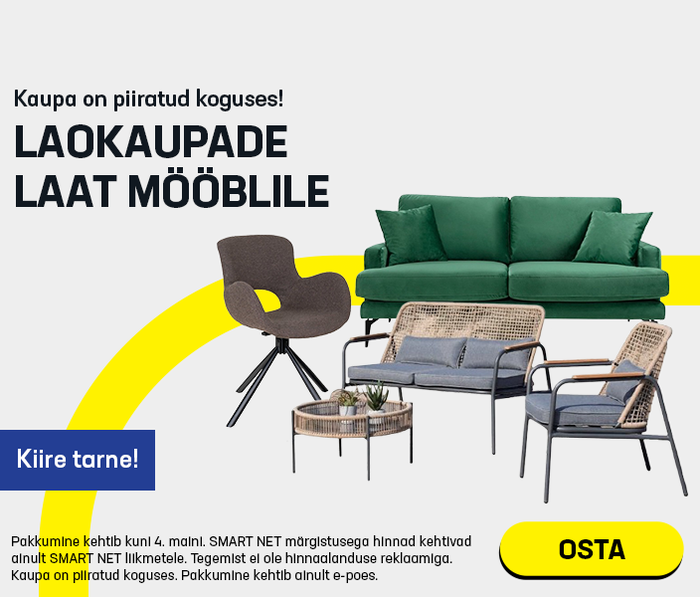 Laokaupade laat mööblile. Kaupa on piiratud koguses.