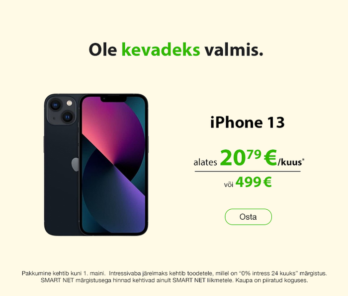 Ole kevadeks valmis.