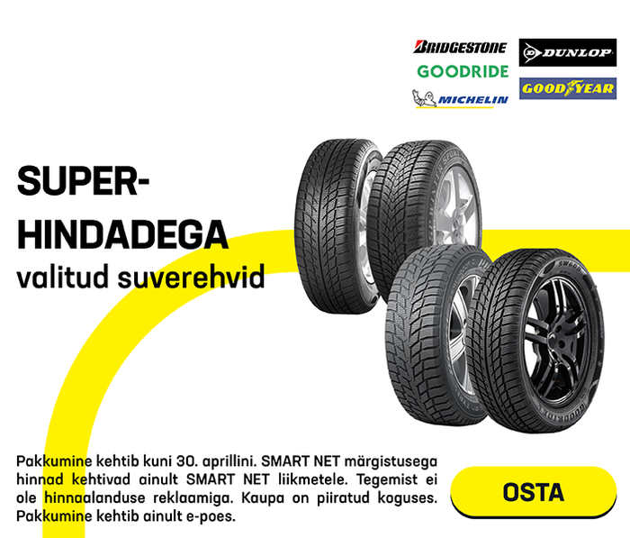 Superhindadega valitud suverehvid