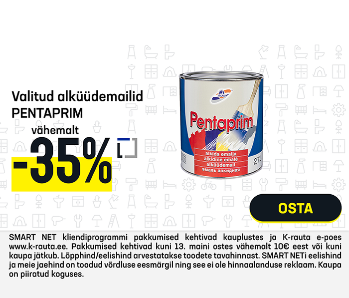 Valitud alküüdemailid PENTAPRIM vähemalt  -35% 