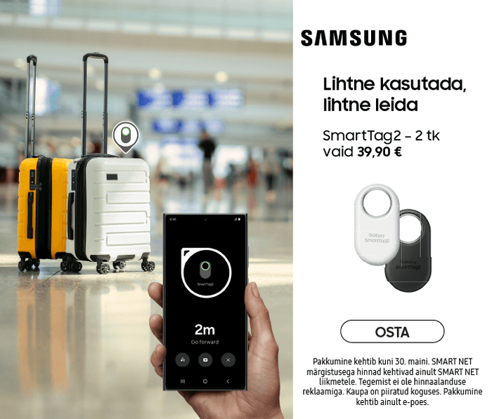 Lihtne kasutada, lihtne leida! SmartTag2 – 2 tk vaid 39,90 €!