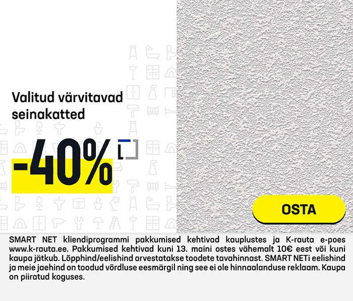 Valitud värvitavad seinakatted -40%
