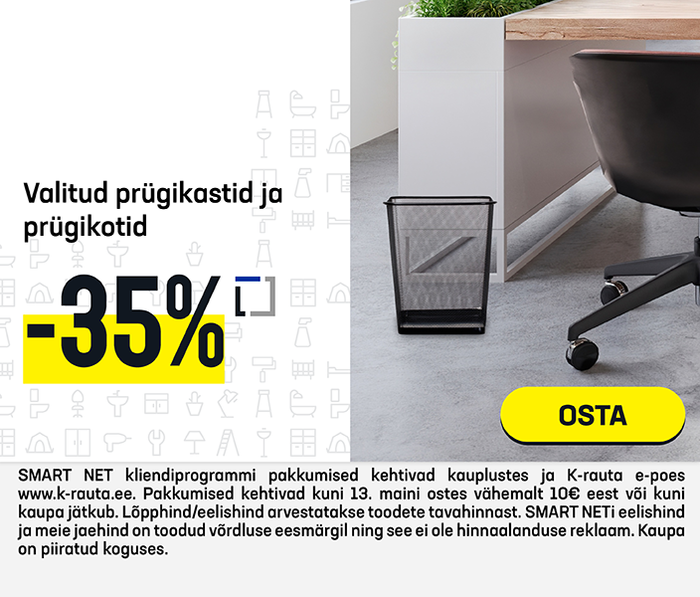 Valitud prügikastid ja prügikotid -35%