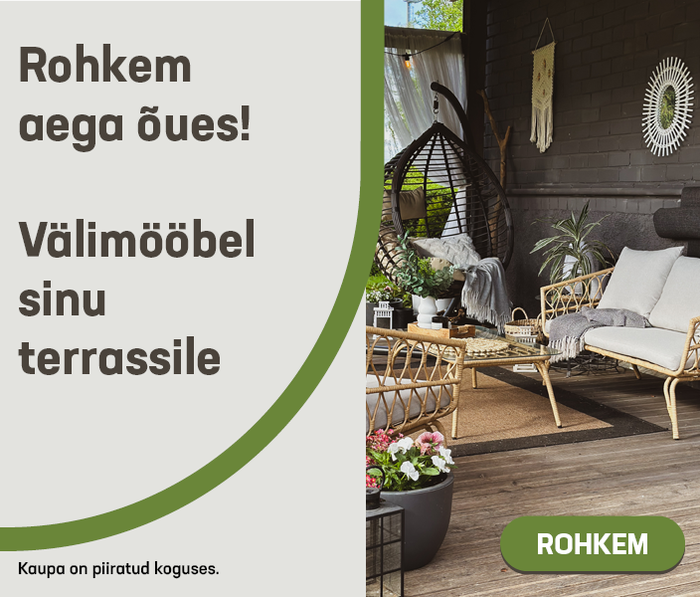 Rohkem aega õues! Välimööbel sinu terrassile