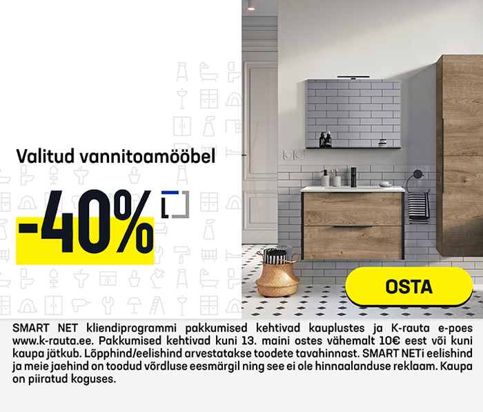 Valitud vannitoamööbel -40%