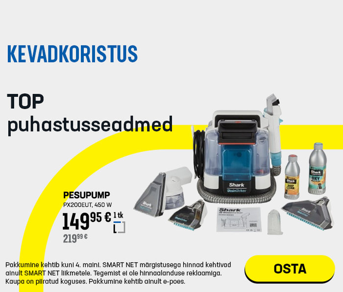 Kevadkoristus! TOP puhastusseadmed