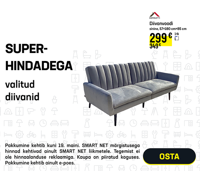 Superhindadega valitud diivanid