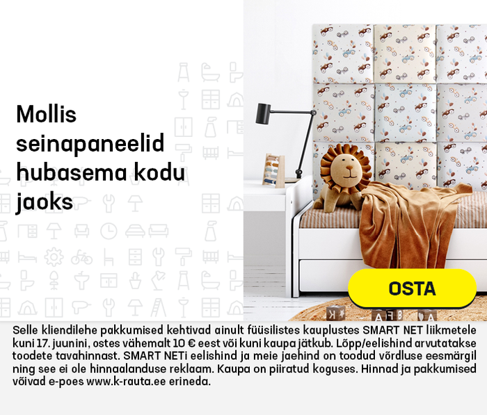 Mollis seinapaneelid hubasema kodu jaoks
