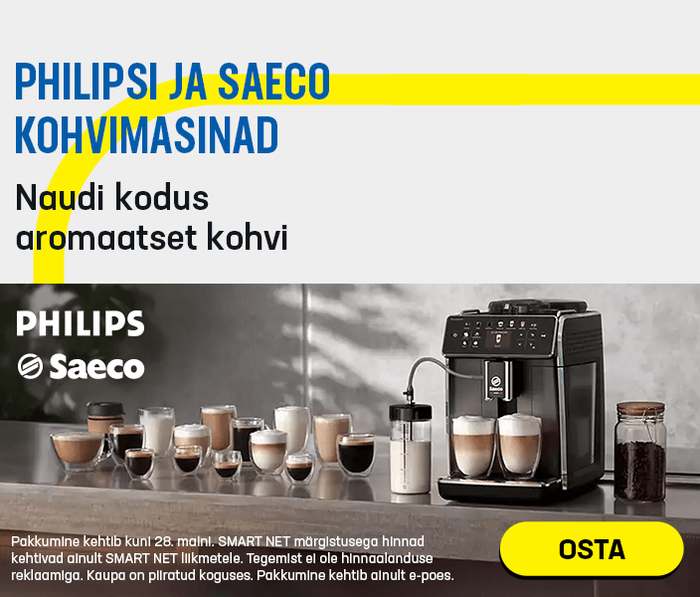 Philipsi ja Saeco kohvimasinad. Naudi kodus aromaatset kohvi