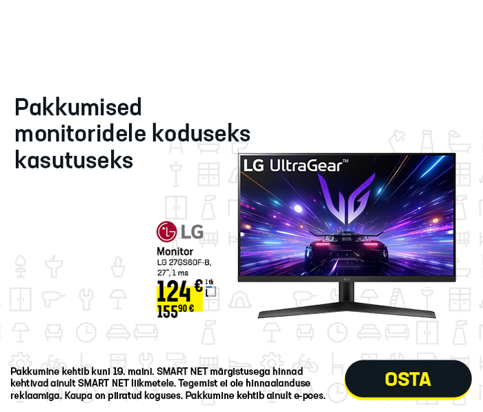 Pakkumised monitoridele koduseks kasutuseks