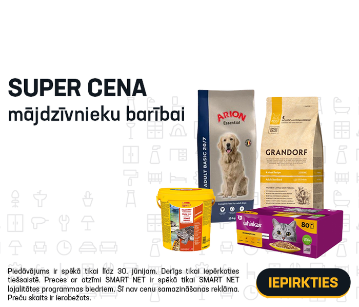 Super cena mājdzīvnieku barībai