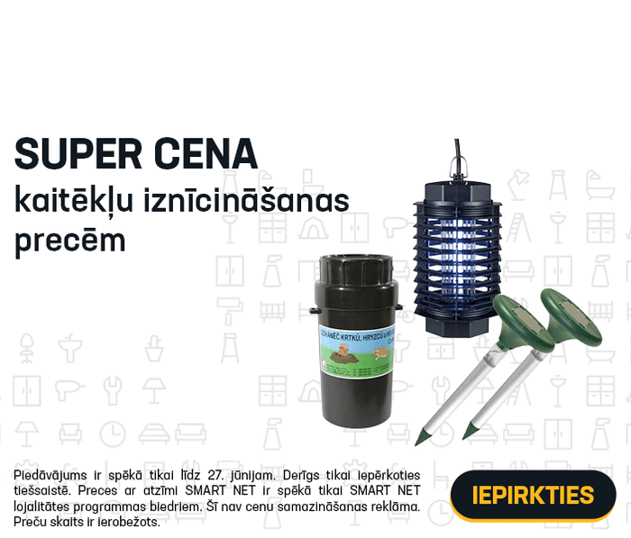 Super cena kaitēkļu iznīcināšanas precēm