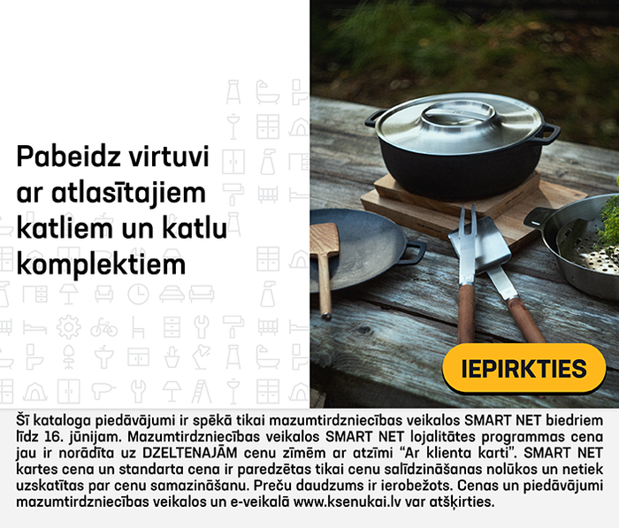 Pabeidz virtuvi ar atlasītajiem katliem un katlu komplektiem