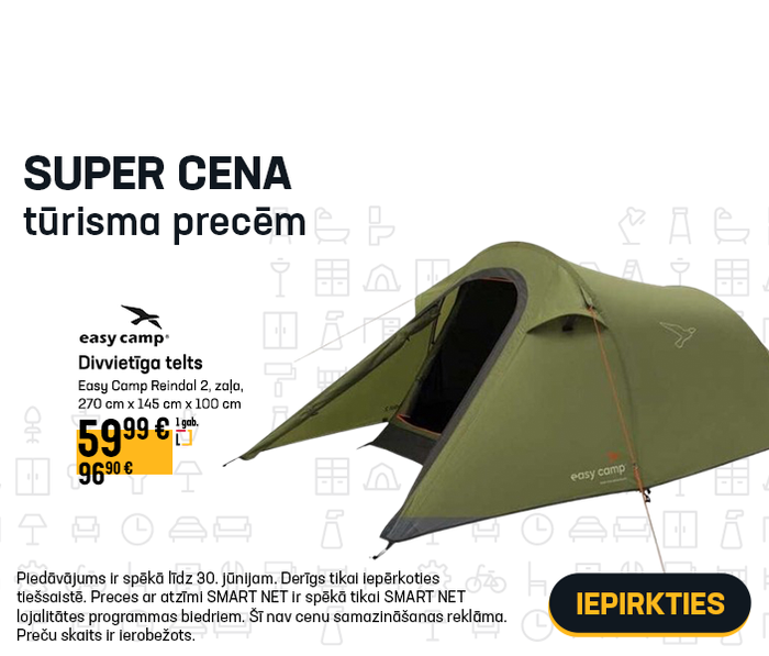 Super cena tūrisma precēm
