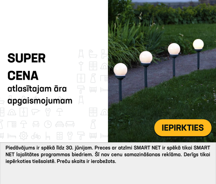 Super cena atlasītajam āra apgaismojumam