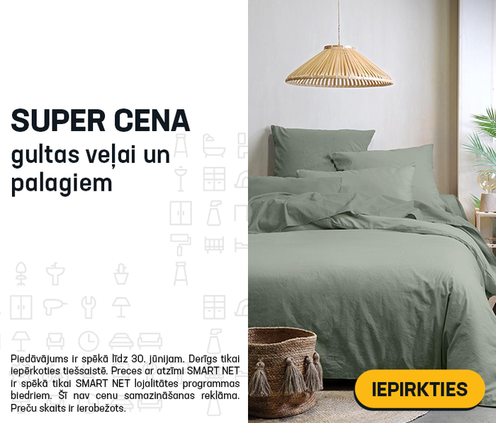 Super cenas gultas veļai un palagiem