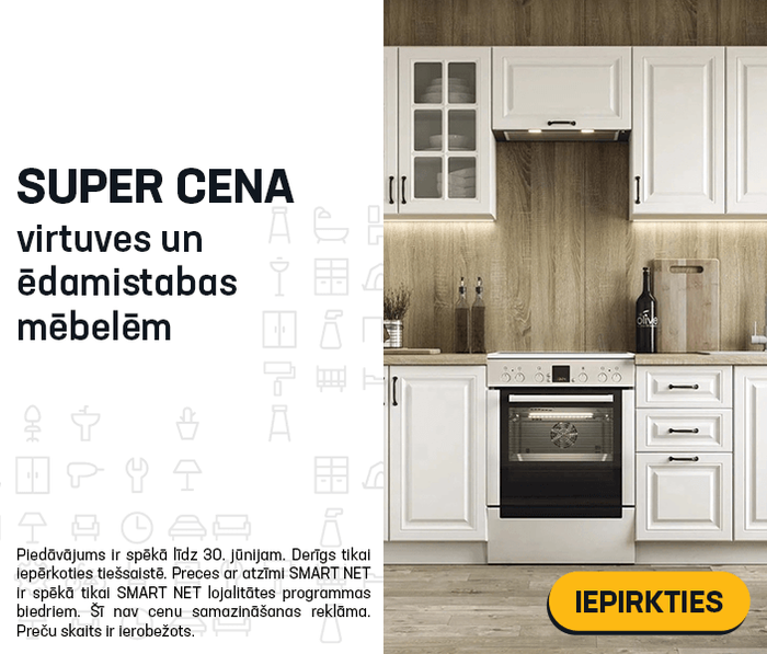 Super cena virtuves un ēdamistabas mēbelēm