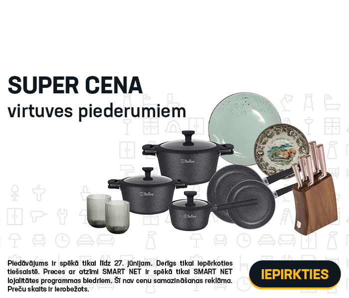Super cena virtuves piederumiem