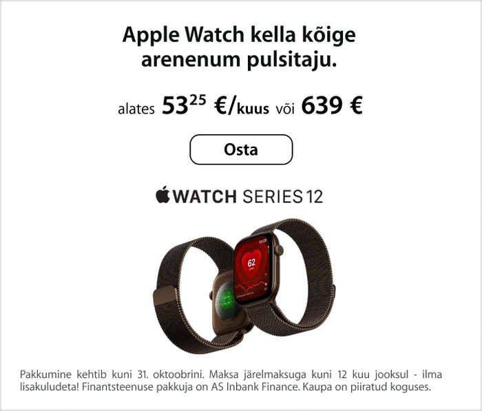Apple Watch kella kõige arenenum pulsitaju.