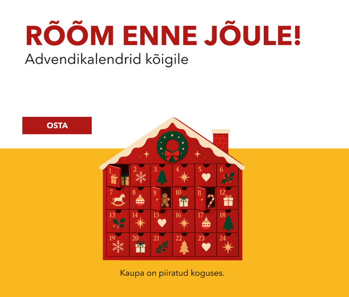 RÕÕM ENNE JÕULE! Advendikalendrid kõigile!